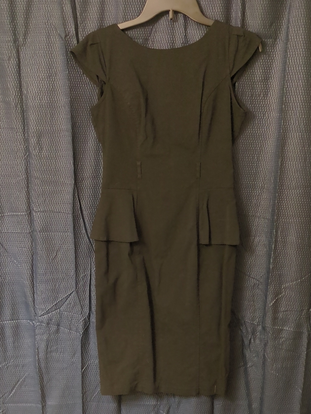 Black Peplum Sheath Dress